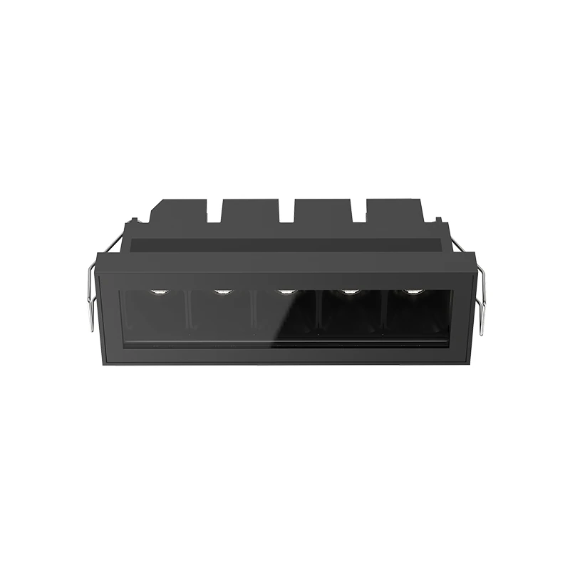 Outdoor Recessed LED Ceiling Light 12W 3000K IP65 Matt Black