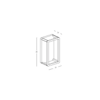 Graphite Outdoor LED Wall Light - Image 2