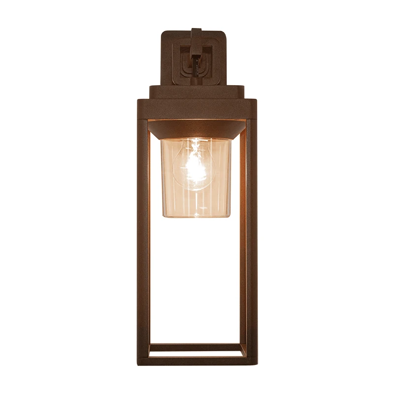 Outdoor Wall Light, Dark Brown, E27