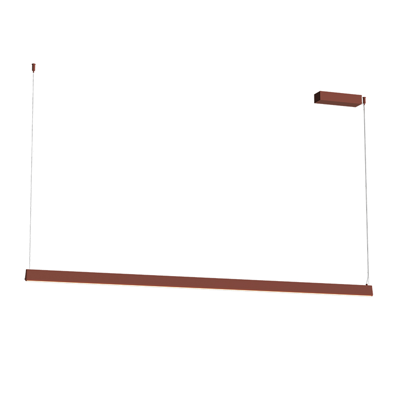 LED linijinis pakabinamas šviestuvas 152 cm – terakota, TRIAC - Image 3