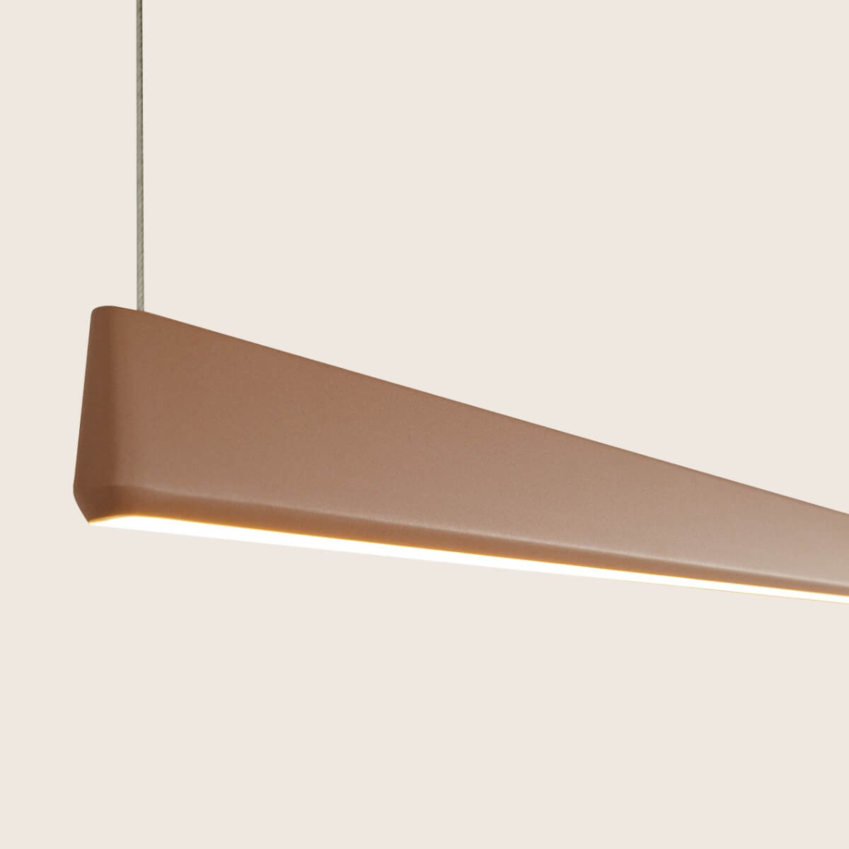 LED linijinis pakabinamas šviestuvas 152 cm – terakota, TRIAC