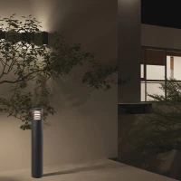 Grafito Lauko LED Stulpinis Šviestuvas 10W 3000K IP65 - Nuotrauka 1