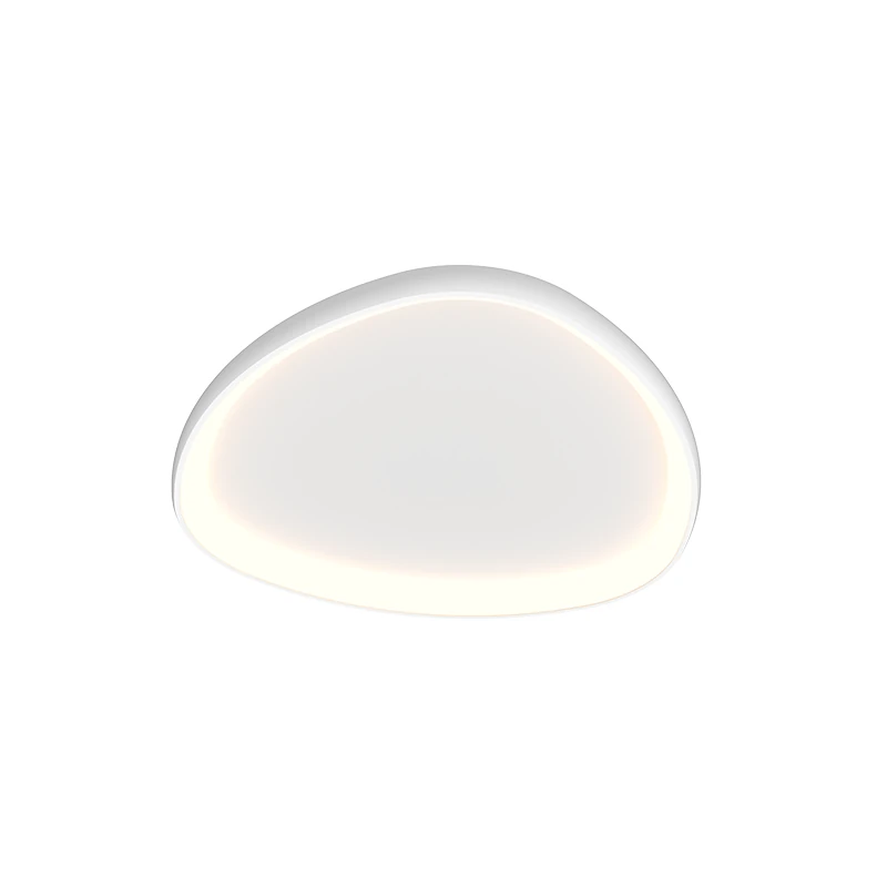 Matt White Triangular LED Ceiling Light 32W 3000K