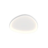 Matt White Triangular LED Ceiling Light 32W 3000K - Image 1