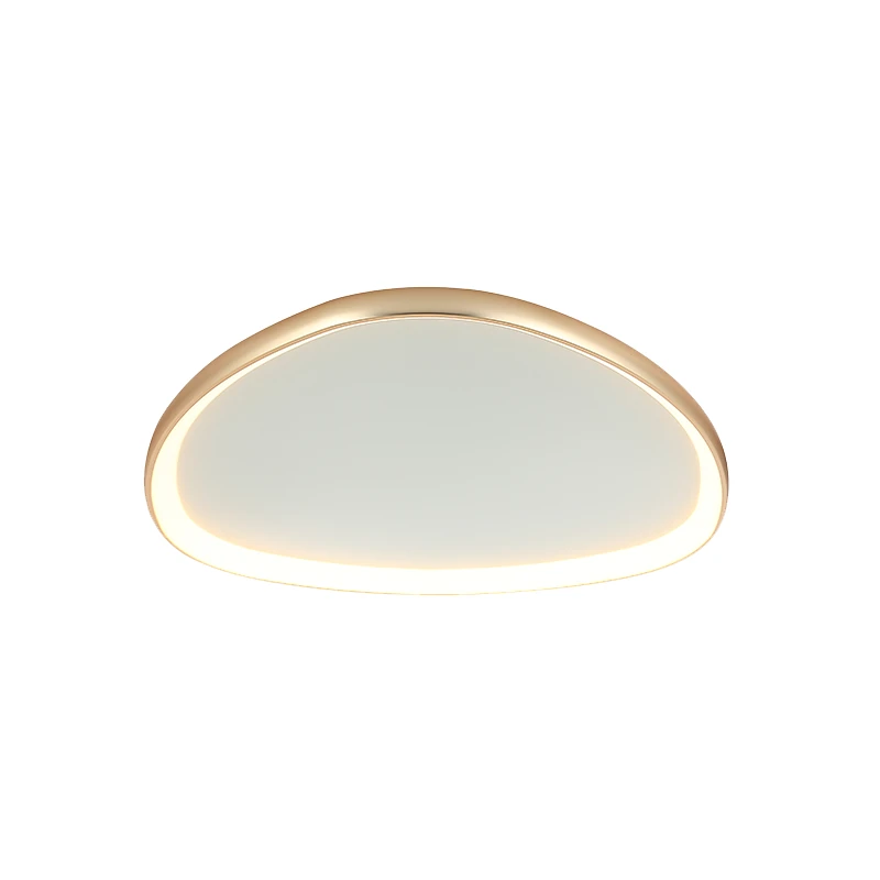 LED Lubinis Šviestuvas Matinio Aukso, Suapvalinto Trikampio Formos, Pritemdomas, 32W 3000K