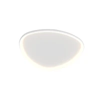 LED Ceiling Light, Triangular Matt White Dimmable, 80cm - Image 1