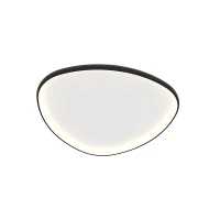 LED Ceiling Light 39W 3000K Black Matt Organic Shape - Image 2