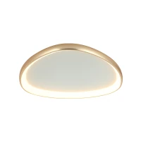 Geometrinis matinis auksinis LED lubinis šviestuvas 80 cm, pritemdomas - Nuotrauka 1