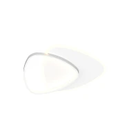 Dimmable Geometric LED Ceiling Light, Matt White - Image 1