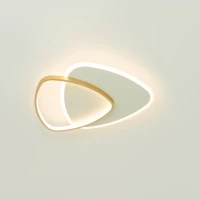 Abstraktus persidengiantis LED lubinis šviestuvas 36W 3000K aukso-baltas matinis - Nuotrauka 4