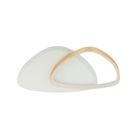 Abstraktus persidengiantis LED lubinis šviestuvas 36W 3000K aukso-baltas matinis - Nuotrauka 2