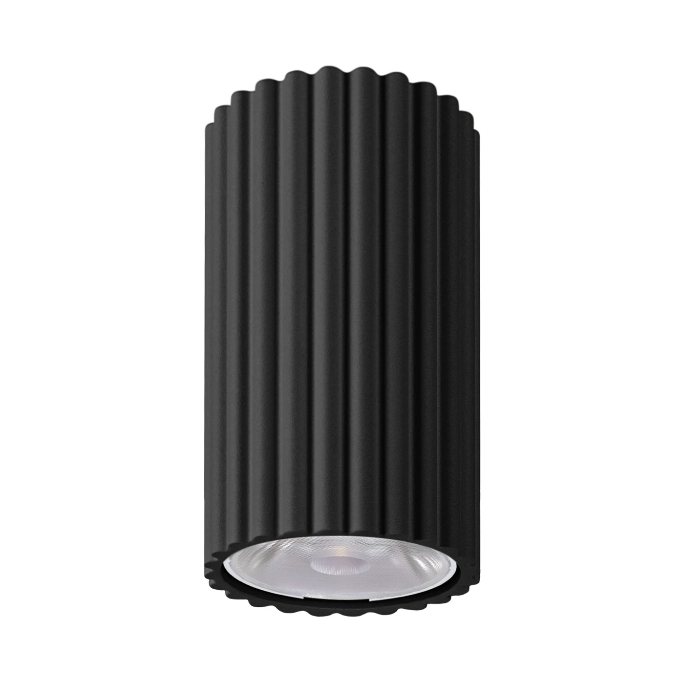 Ceiling light 8W – cylindrical, black, DALI/PUSH DIMM