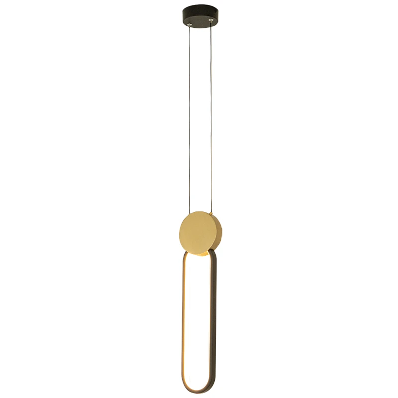 LED Pendant Light Gold & Black Matt Ring
