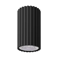 Ceiling light 8W – cylindrical, black, DALI/PUSH DIMM
