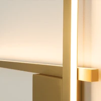 Modern Gold Matt Linear LED Wall Light - Image 4