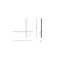 Modern Gold Matt Linear LED Wall Light - Image 6