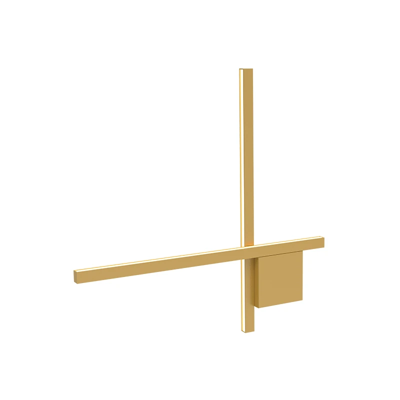 Modern Gold Matt Linear LED Wall Light