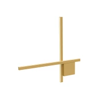 Modern Gold Matt Linear LED Wall Light - Image 2