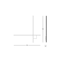 Auksinės Matinės Spalvos Minimalistinis LED Sieninis Šviestuvas - Nuotrauka 4