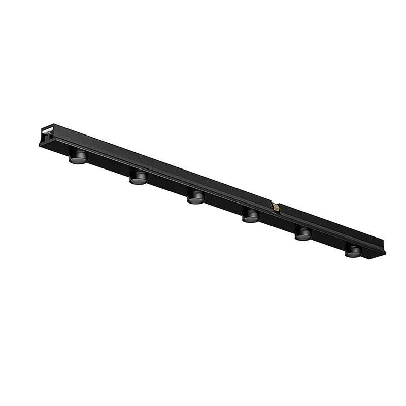 Magnetinis LED šviestuvas 6W 3000K, matinis juodas, 30 cm, DALI