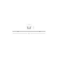 Magnetic LED Linear Light 12W 3000K DALI Dimmable, Black, 60cm - Image 4