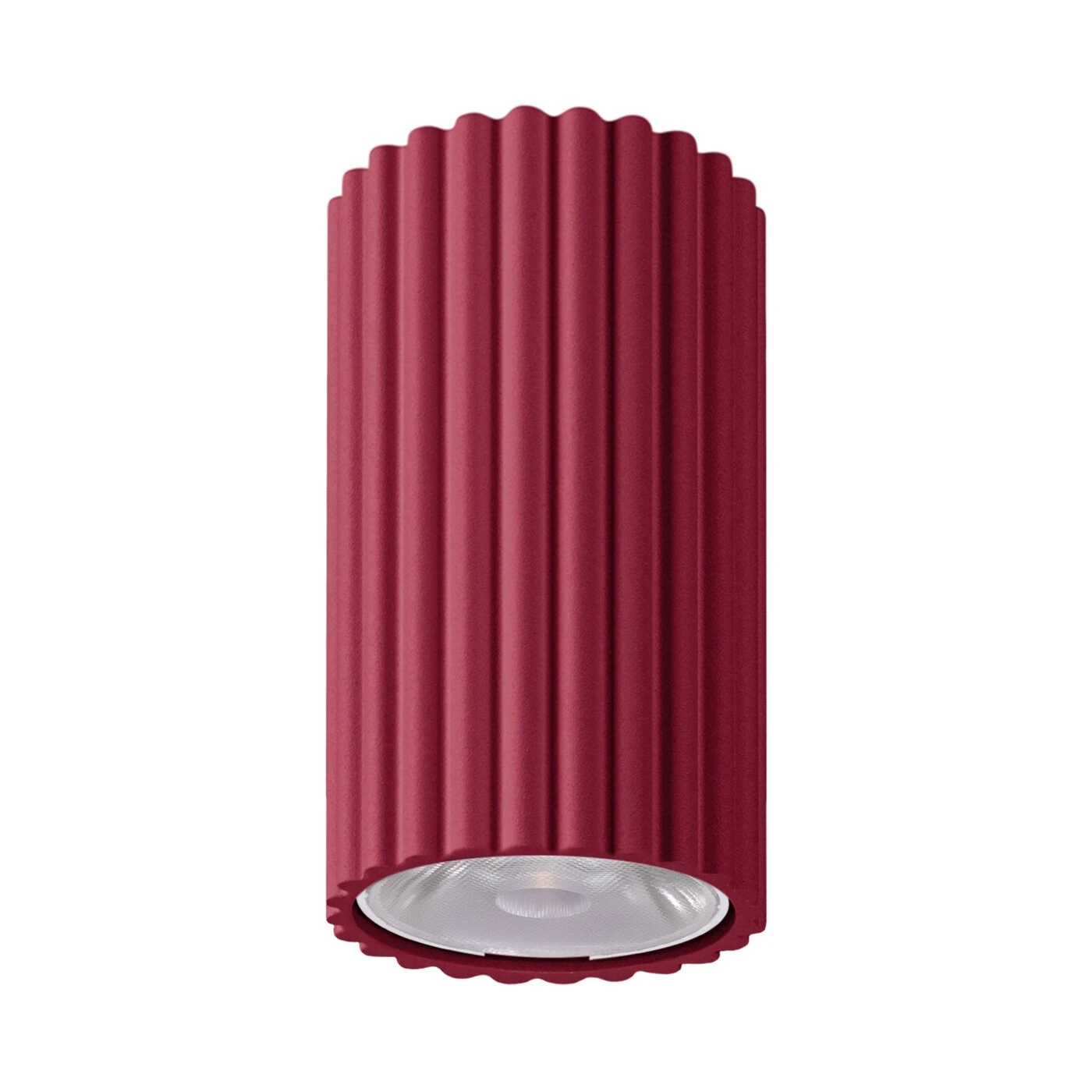 Ceiling light 8W – round cylinder, burgundy, DALI/PUSH DIMM