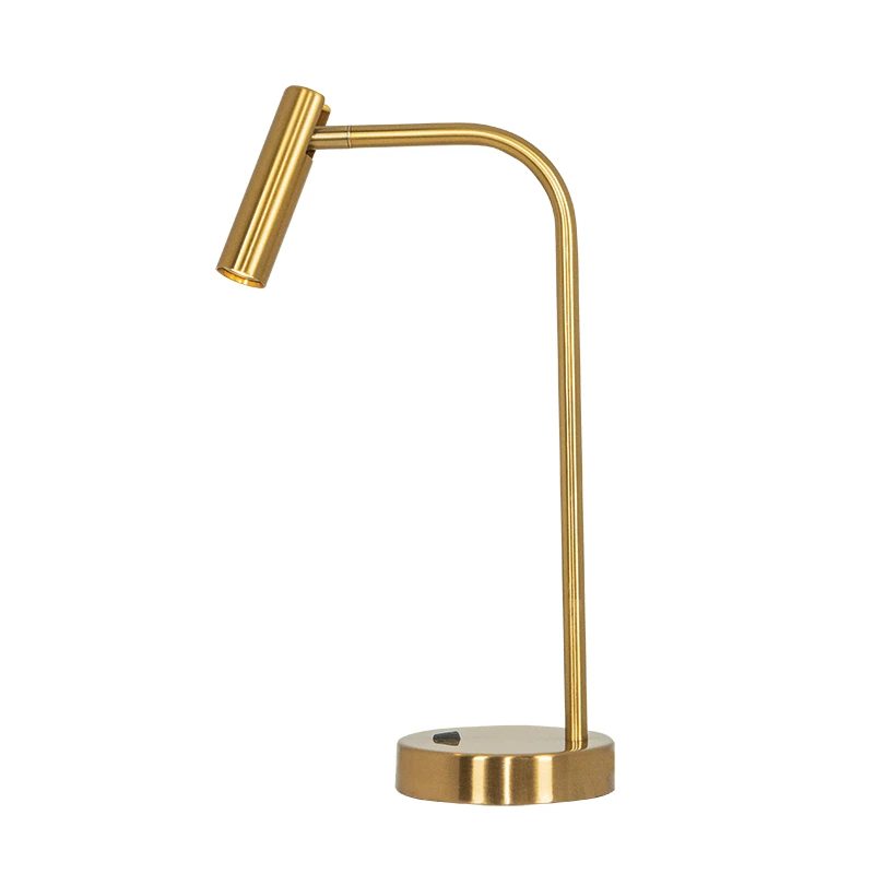 LED Portable Desk Lamp, Gold Matt, 2.5W, 3000K