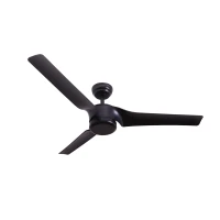 Matt Black Ceiling Fan with Integrated Light, 152 cm, 40W - Image 2