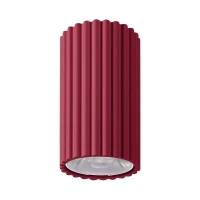 Ceiling light 8W – round cylinder, burgundy, DALI/PUSH DIMM