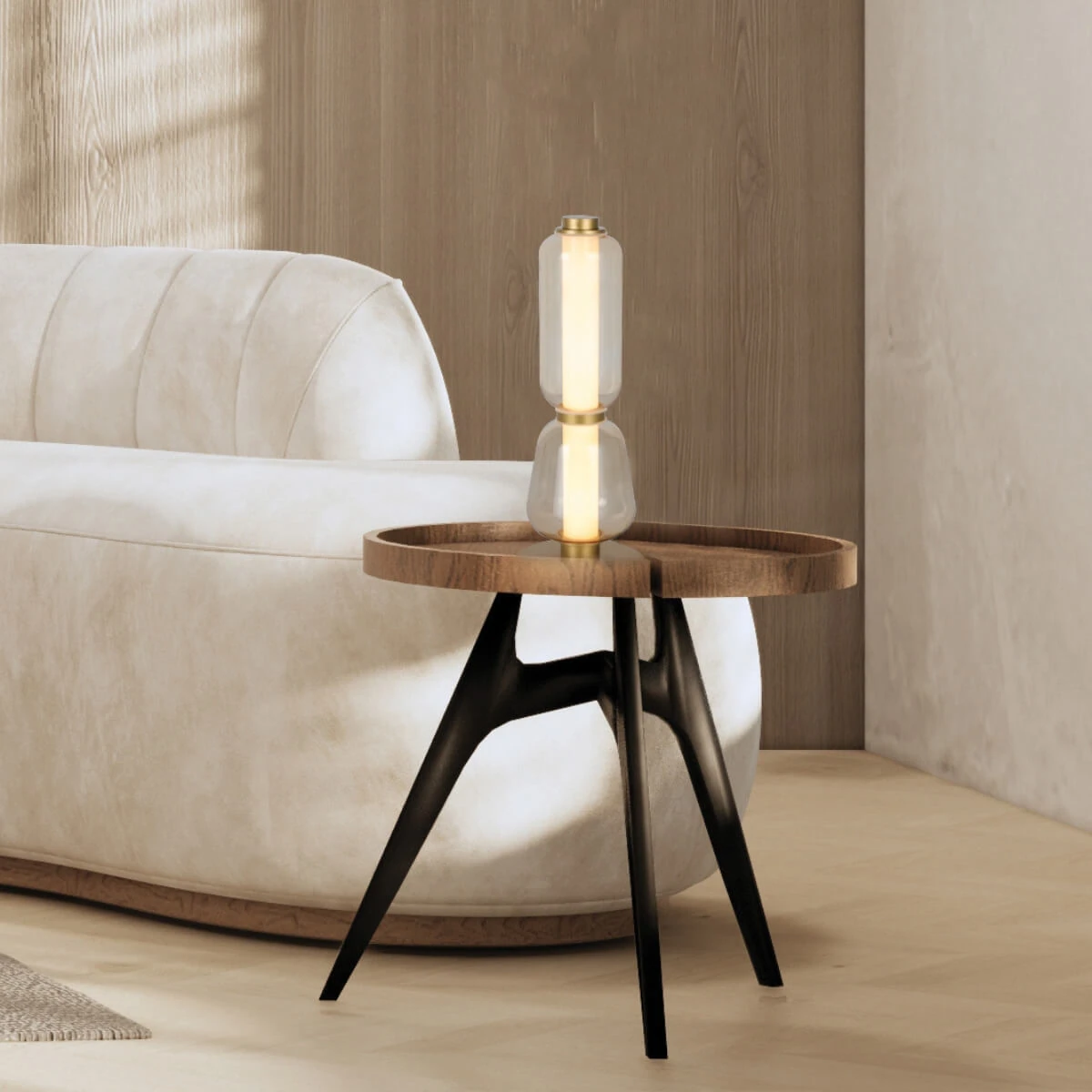 Gold Champagne Glass Portable LED Light