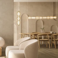 Aukso matinis LED pakabinamas šviestuvas su šampano stiklu - Nuotrauka 1