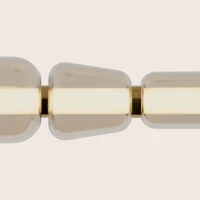 Modern Gold Geometric Linear LED Pendant Light - Image 4