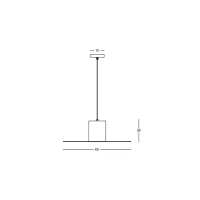 Pakabinamas šviestuvas su natūralaus popieriaus gaubtu, juodas metalas, Ø60cm - Nuotrauka 3