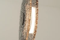 Textured Smoked Glass LED Pendant Light - Image 4