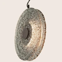Textured Smoked Glass LED Pendant Light - Image 5
