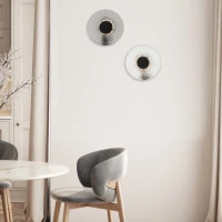 Textured Smoked Glass LED Wall Light - Image 1