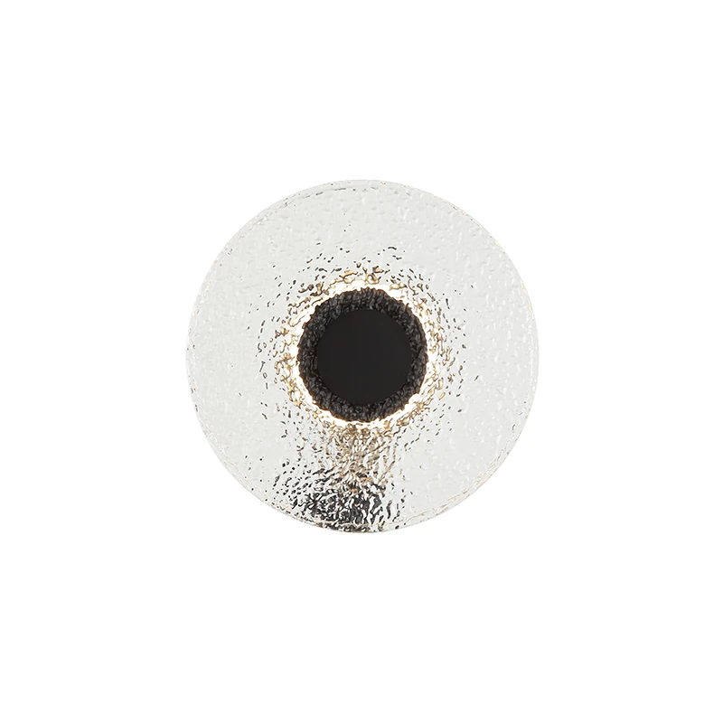 Round LED Wall Light with Textured Glass