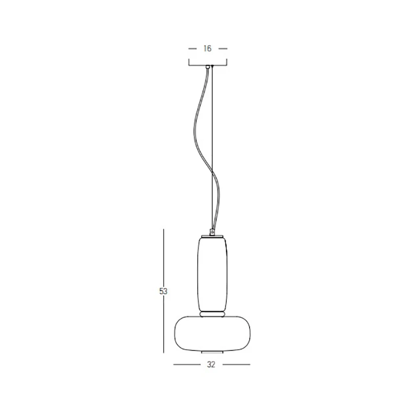 Modern Black LED Pendant Light with Smoked & Opal Glass