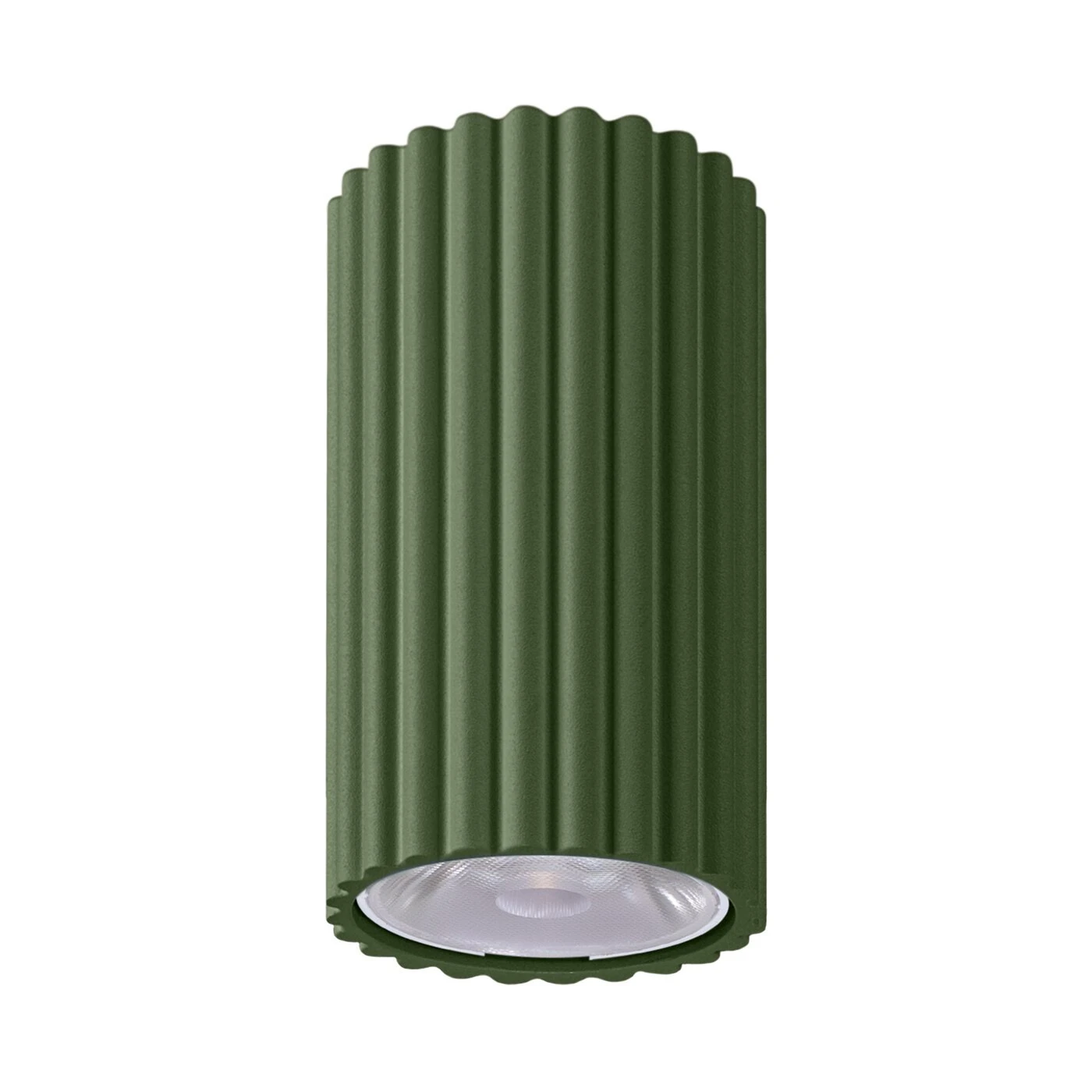 Ceiling light 8W – cylindrical, olive green, DALI/PUSH DIMM