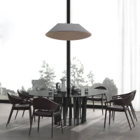 Grey Acoustic LED Pendant Light, Dimmable, 75cm - Image 3