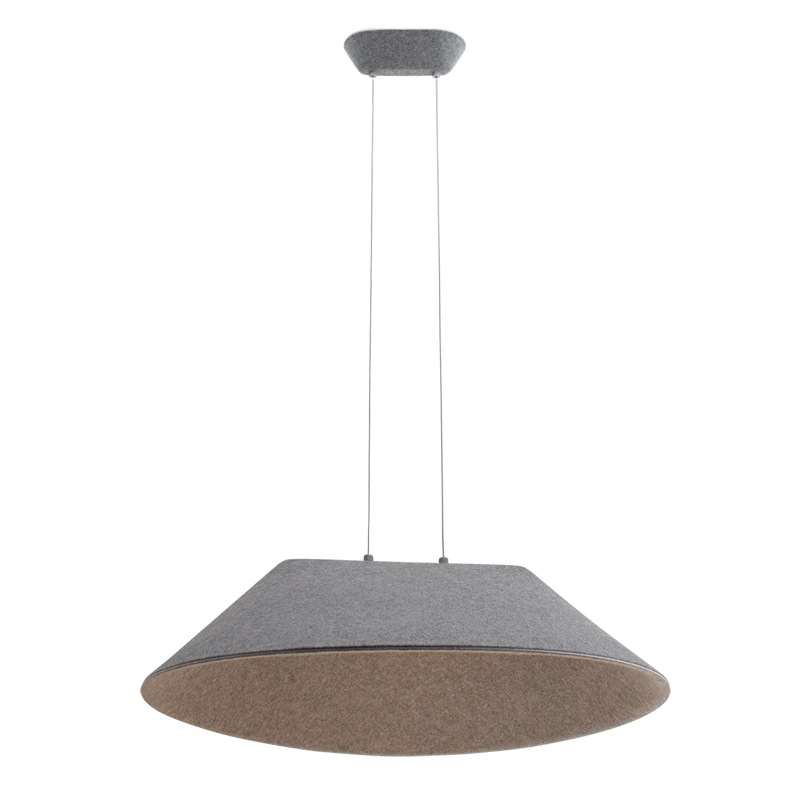 Grey Acoustic LED Pendant Light, Dimmable, 75cm