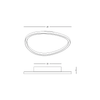 Organic LED Ceiling Light 29W 3000K Sandy White - Image 2