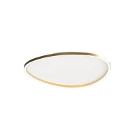 LED Lubinis Šviestuvas Aukso Matinis Ovalo Formos, 59cm - Nuotrauka 2