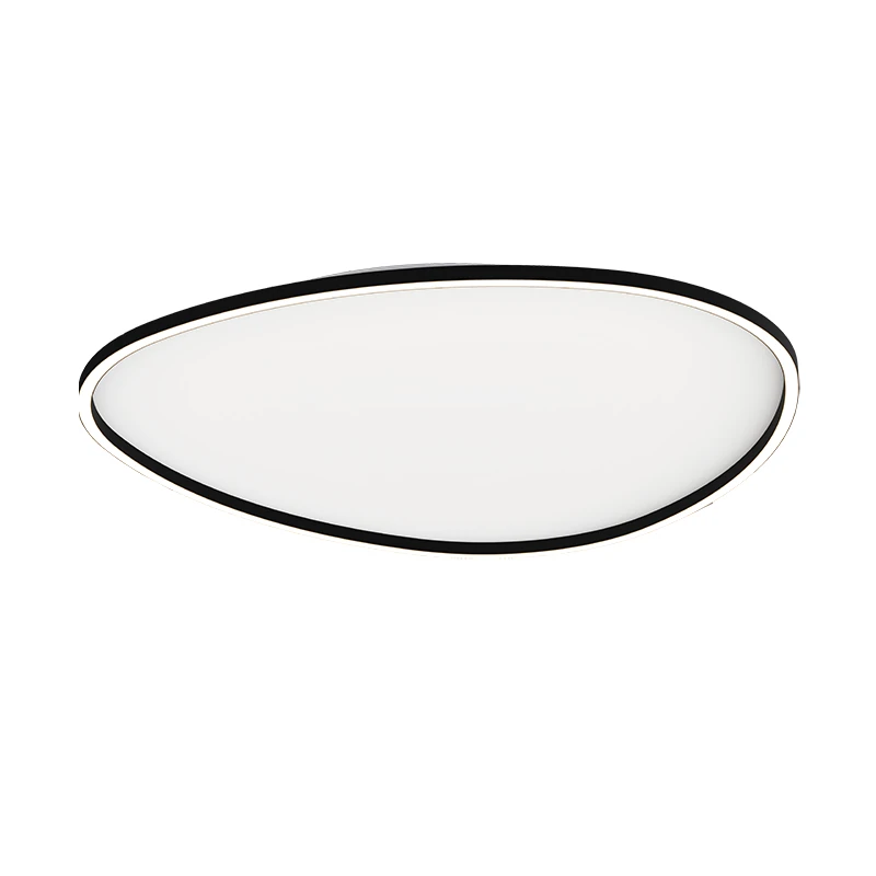 Ovalus LED Lubinis Šviestuvas 58W 3000K Smėlio Juodos Spalvos