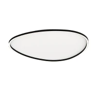 Ovalus LED Lubinis Šviestuvas 58W 3000K Smėlio Juodos Spalvos - Nuotrauka 1