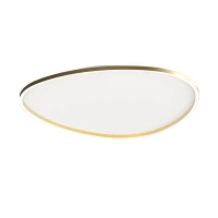 Matt Gold Oval LED Ceiling Light - Image 2