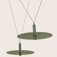Contemporary Multi-Pendant LED Light | Army Green - Image 4