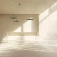 Contemporary Multi-Pendant LED Light | Army Green - Image 1