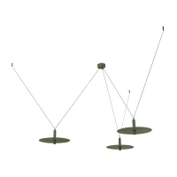 Contemporary Multi-Pendant LED Light | Army Green - Image 2