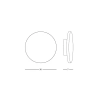 Grey Volcano Acoustic LED Wall Light, 10W 3000K - Image 4